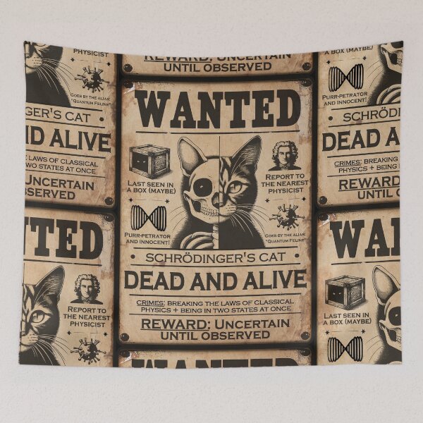 Item preview, Schrödinger's Cat - Wanted Dead AND Alive designed and sold by Groenendijk.