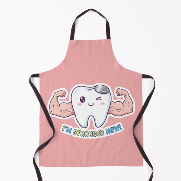 Item preview, I'M STRONGER NOW! Funny Tooth Dental Filling Sticker Strong Tooth Cute Fun Sticker for Relax and Stress Relief designed and sold by bvdesignart.