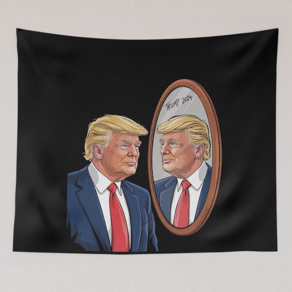 Item preview, Anti-Donald Trump Kissing Mirror - Narcissism Satire designed and sold by MonsterBuddiess.