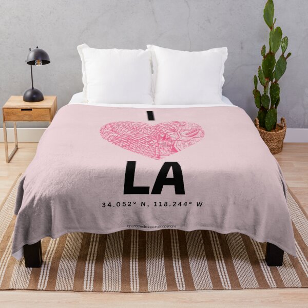 Item preview, I Love LA Los Angeles City Minimalist Map designed and sold by NosandEdgy.