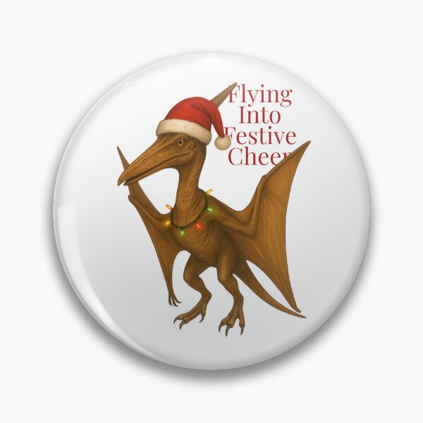 Item preview, Christmas Pteranodon – Flying Into Festive Cheer designed and sold by SVALANART.