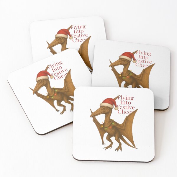 Item preview, Christmas Pteranodon – Flying Into Festive Cheer designed and sold by SVALANART.