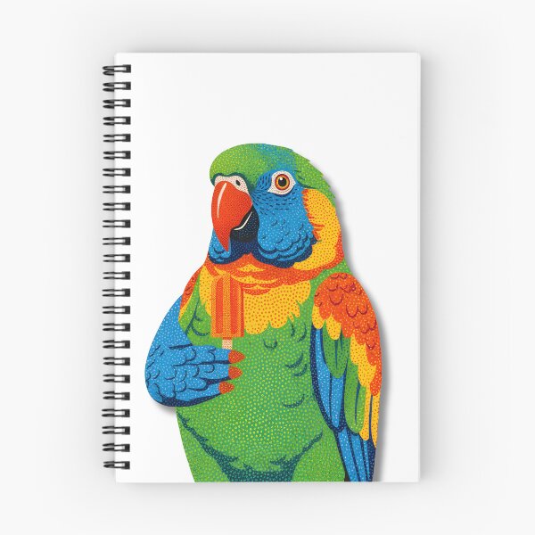 Item preview, A PARROT COLORED WITH DOTTS designed and sold by infinitearte.