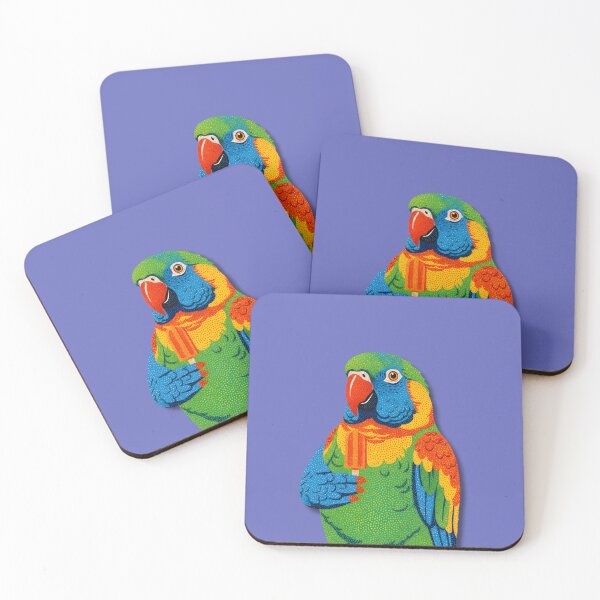 Item preview, A PARROT COLORED WITH DOTTS designed and sold by infinitearte.