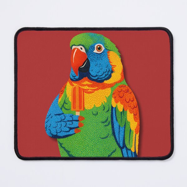 Item preview, A PARROT COLORED WITH DOTTS designed and sold by infinitearte.