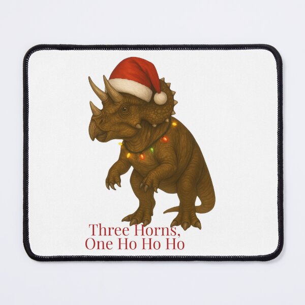 Item preview, Christmas Triceratops – Three Horns, One Ho Ho Ho designed and sold by SVALANART.