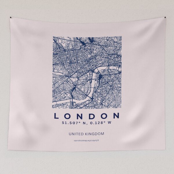 Item preview, London United Kingdom Capital Minimalist City Map designed and sold by NosandEdgy.