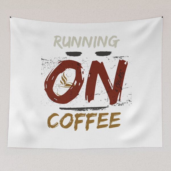 Item preview, Running on Coffee & Chaos – Funny Mom Life Quote designed and sold by CielaNoir.