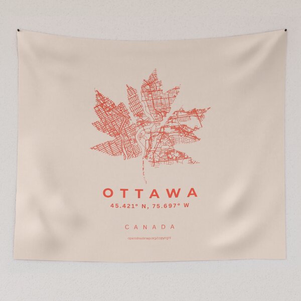 Item preview, Ottawa Canada Capital City Minimalist Map designed and sold by NosandEdgy.