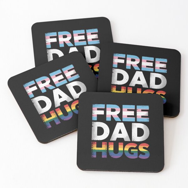 Item preview, Free Dad Hugs Rainbow Lgbtq Pride Month designed and sold by AnixieArtFun.