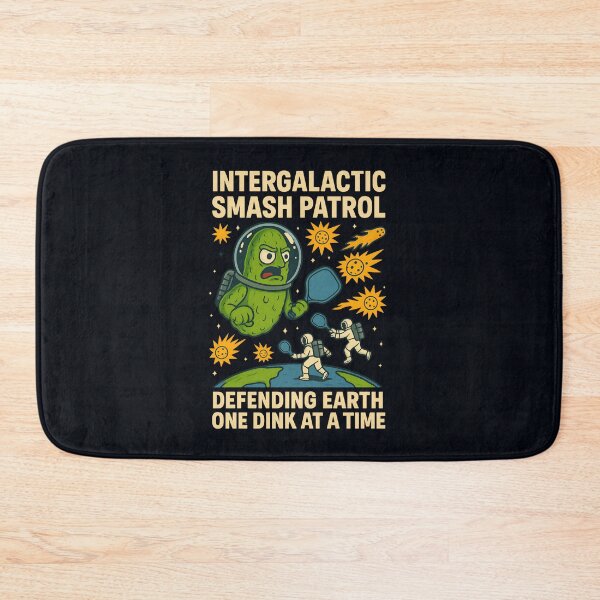 Item preview, Intergalactic Pickleball Defenders – Funny Astronaut vs Pickle Monster designed and sold by SidTastic .