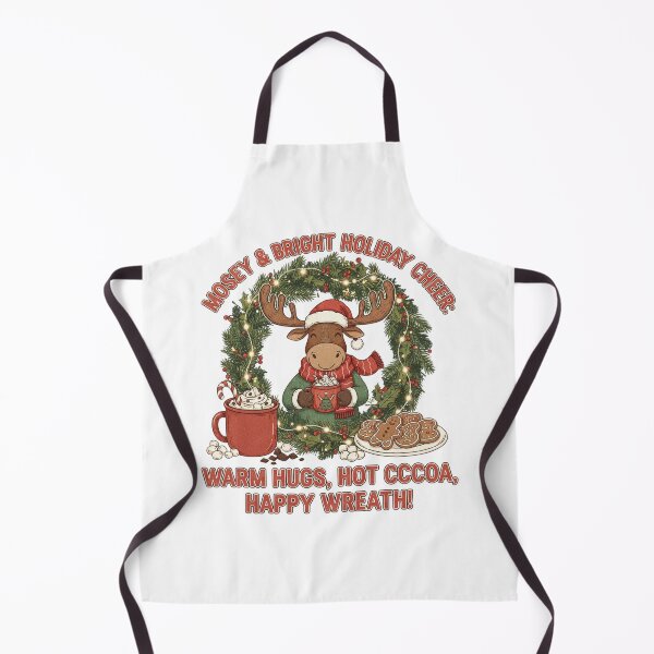 Item preview, Warm Hugs & Moosey Mugs: Festive Hot Cocoa Wreath Christmas Cheer designed and sold by Sushikidsntod.