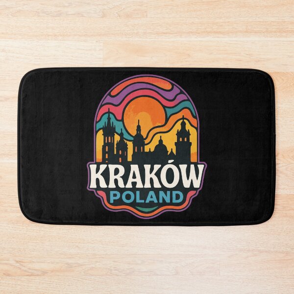 Item preview, Krakow Poland Colorful Trippy Art Travel designed and sold by TomFrontierArt.