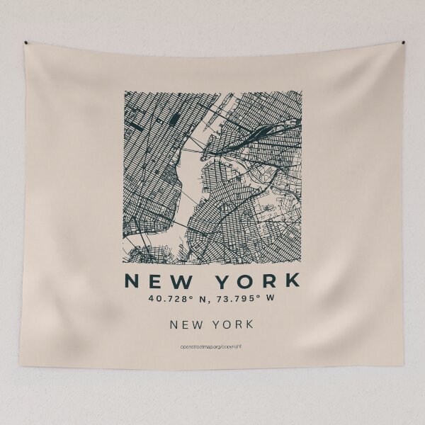 Item preview, New York City Minimalist Map designed and sold by NosandEdgy.