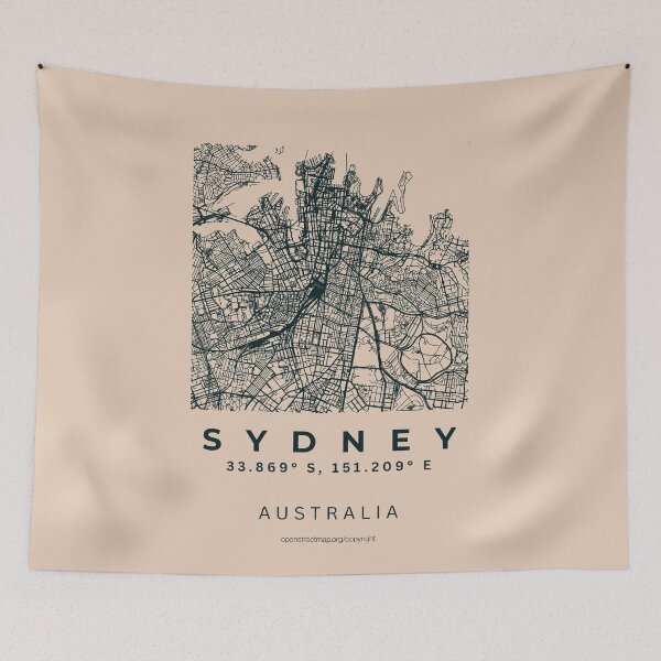 Item preview, Sydney Australia Minimalist City Map designed and sold by NosandEdgy.