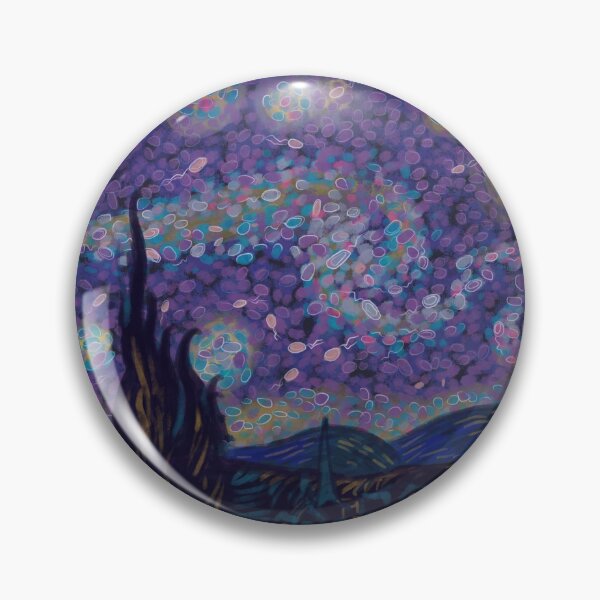 Item preview, Starry night with microbes designed and sold by Chai_ntist.