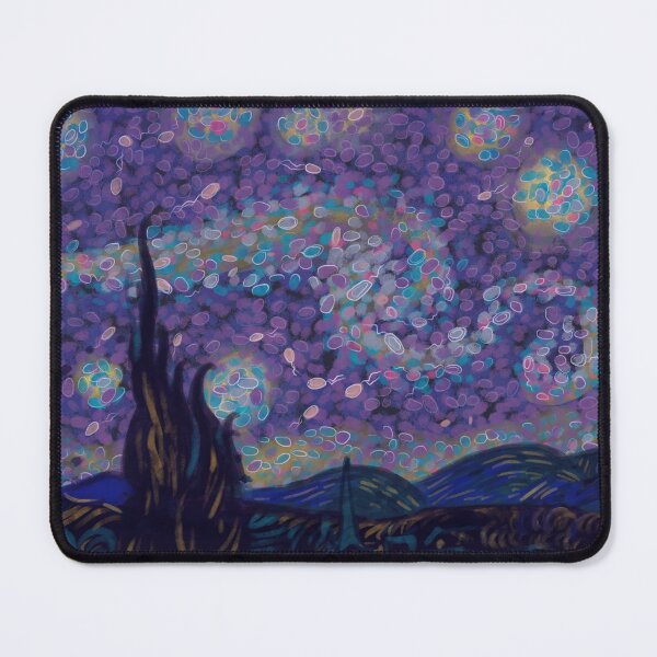 Item preview, Starry night with microbes designed and sold by Chai_ntist.