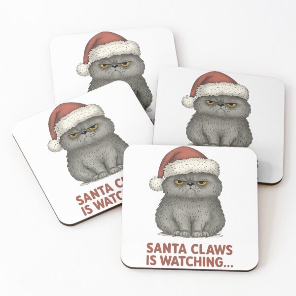 Item preview, Santa Claws Is Watching... designed and sold by TasiaZenzura.