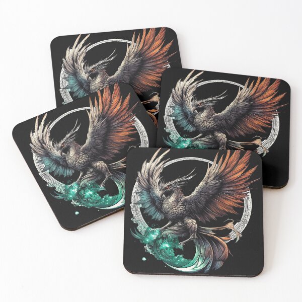 Item preview, Elemental Phoenix with Fire and Water Wings designed and sold by Daagath.