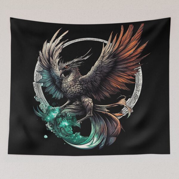 Item preview, Elemental Phoenix with Fire and Water Wings designed and sold by Daagath.