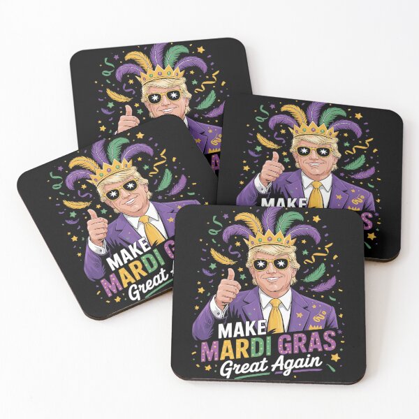 Item preview, Donald Trump Make Mardi Gras Great Again Fleur De Lis designed and sold by MonsterBuddiess.