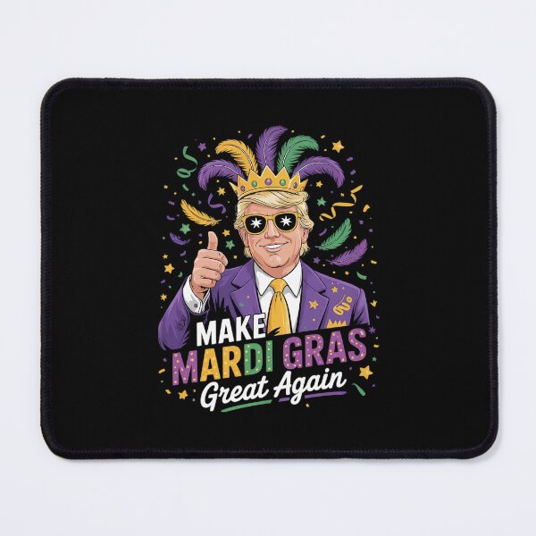Item preview, Donald Trump Make Mardi Gras Great Again Fleur De Lis designed and sold by MonsterBuddiess.