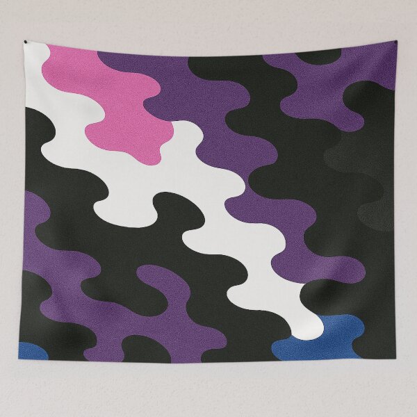 Item preview, Fluid Frequency – Genderfluid Pride Camouflage II - PRIDE CAMO - DB designed and sold by WheelieGdArt.