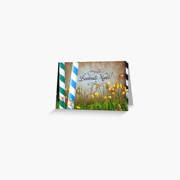 Colors of Amusement--"Benvenuto" Greeting Card