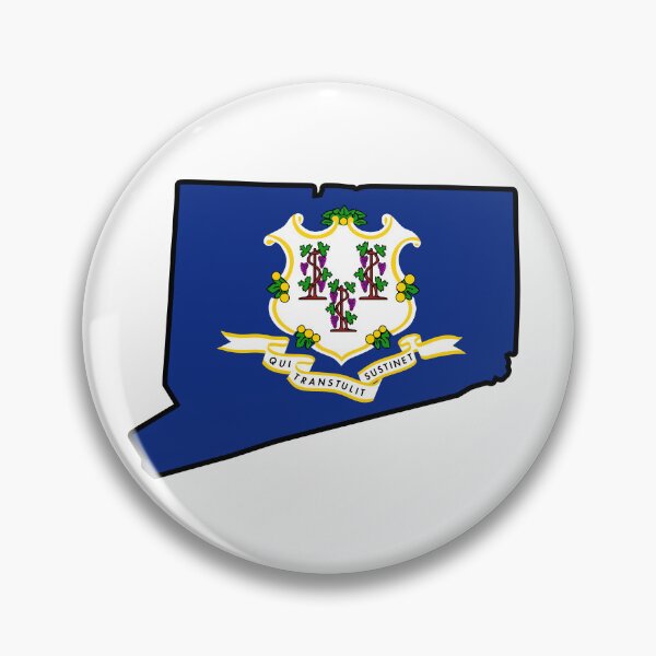 Item preview, State Flag Map of CONNECTICUT designed and sold by HFYD.