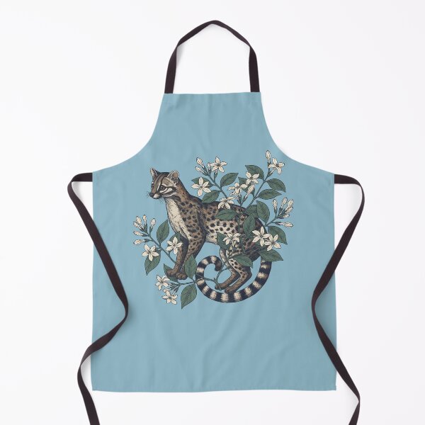 Item preview, Civet Cat with Night Jasmine Blooms designed and sold by BirdsnStuff.