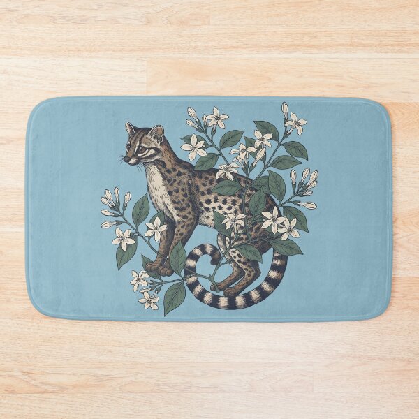 Item preview, Civet Cat with Night Jasmine Blooms designed and sold by BirdsnStuff.