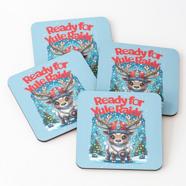 Item preview, Viking Reindeer Squad – Nordic Christmas Warrior Illustration designed and sold by Mythic Tide.