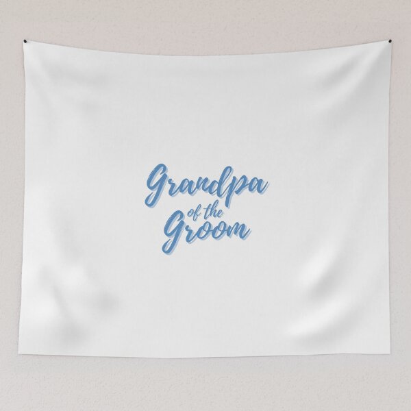 Item preview, Stylish Blue Script Grandpa of the Groom designed and sold by DixieGirlStudio.