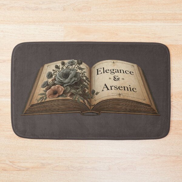 Item preview, Elegance & Arsenic | Matte Gray Dark Academia Moody Floral Library designed and sold by Searching ideas.