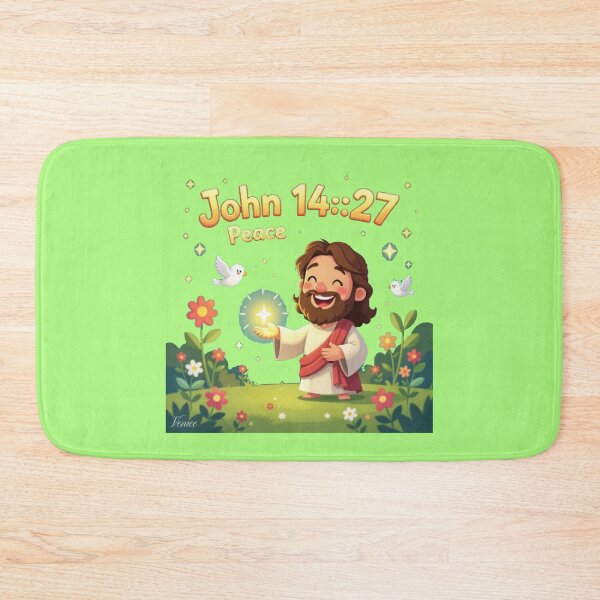 Item preview, Bible verse, John 14:27, Jesus peace, 3D sketch, cute art, designed and sold by PaintMeWorld.