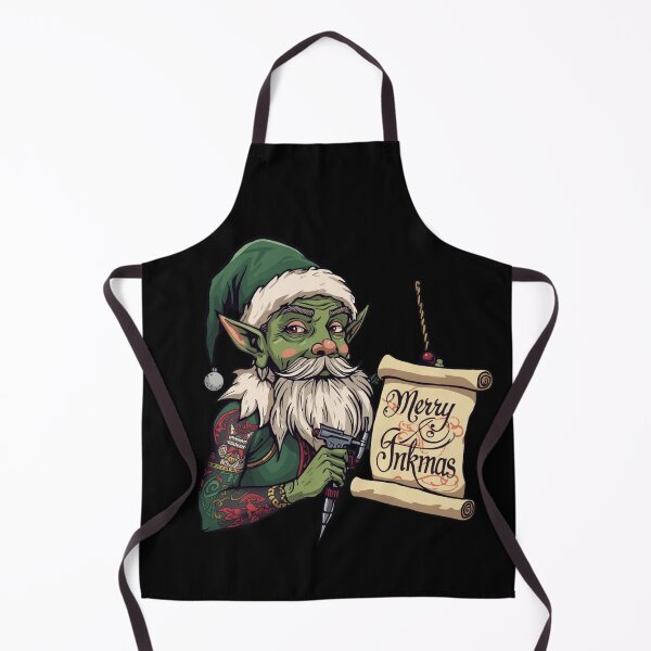 Item preview, Tattooed Santa's Elf Merry Inkmas designed and sold by Lia Vina.