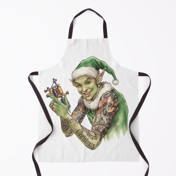 Item preview, Tattooed Sexy Elf Christmas Tattoos designed and sold by Lia Vina.