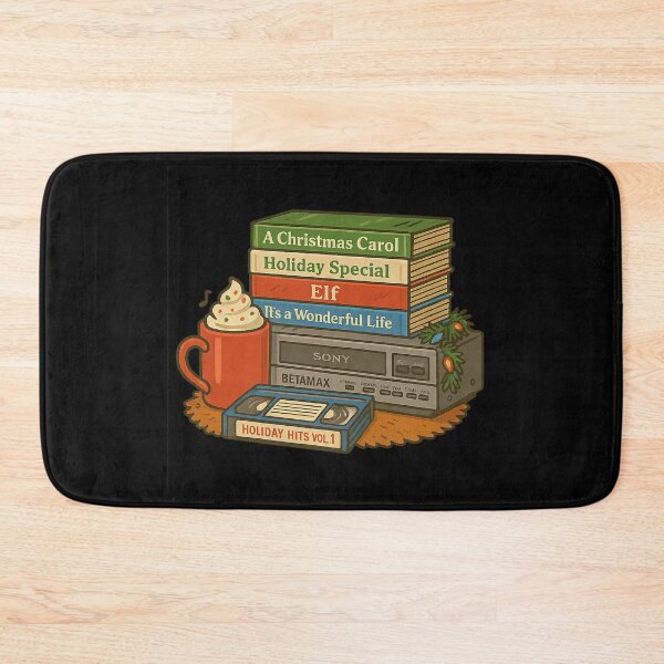 Item preview, Retro Christmas Movie Night – Betamax & Holiday Classics Design designed and sold by AddictiveDesign.