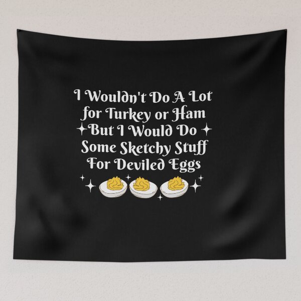 Item preview, Funny Deviled Eggs Quote Holiday Food Humor designed and sold by MotivaChic.