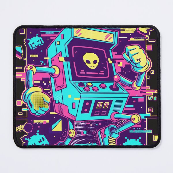 Item preview, Pixel Arcade Rampage - Game on the Streets Retro Vaporwave designed and sold by AwesomeBeyondLimits.