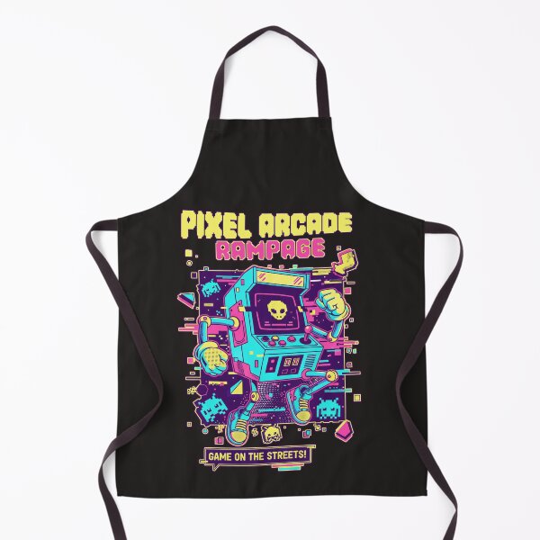 Item preview, Pixel Arcade Rampage - Game on the Streets Retro Vaporwave designed and sold by AwesomeBeyondLimits.