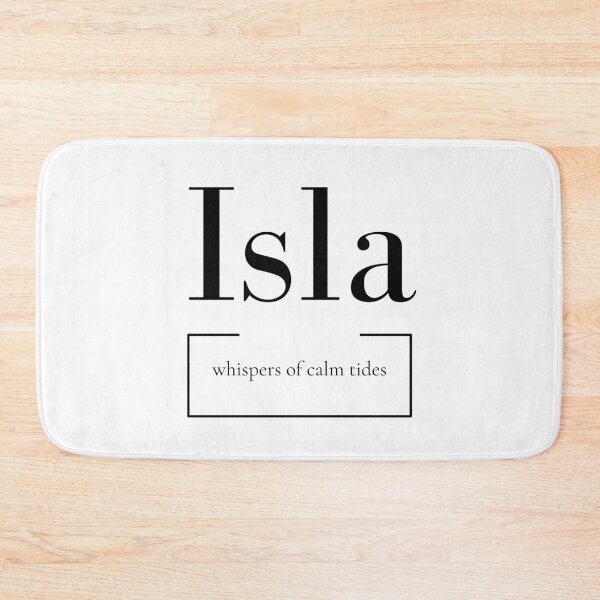 Item preview, Isla – Minimalist Name Art | Whispers of Calm Tides designed and sold by baskamade.