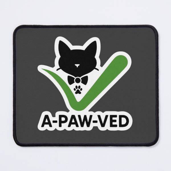 Item preview, A-paw-ved - Minimalist Cat Checkmark designed and sold by MiLaKK.