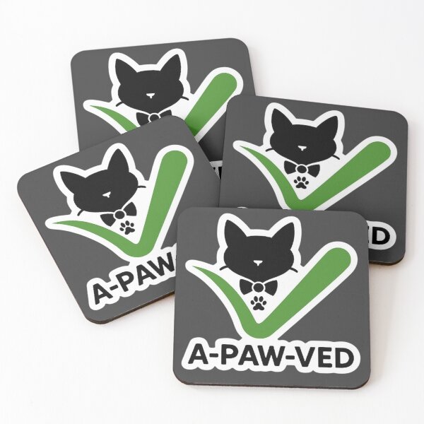 Item preview, A-paw-ved - Minimalist Cat Checkmark designed and sold by MiLaKK.