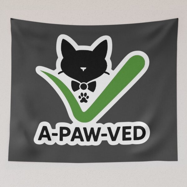 Item preview, A-paw-ved - Minimalist Cat Checkmark designed and sold by MiLaKK.