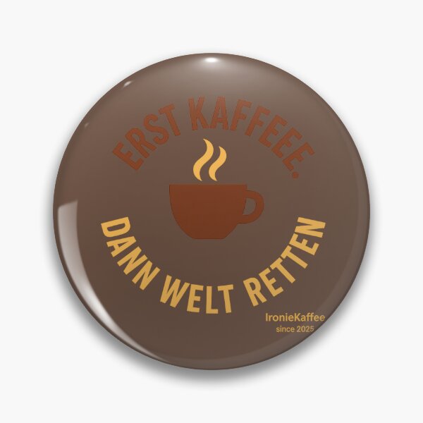 Item preview, First coffee. Then save the world. – Funny coffee saying design designed and sold by IronieKaffee.