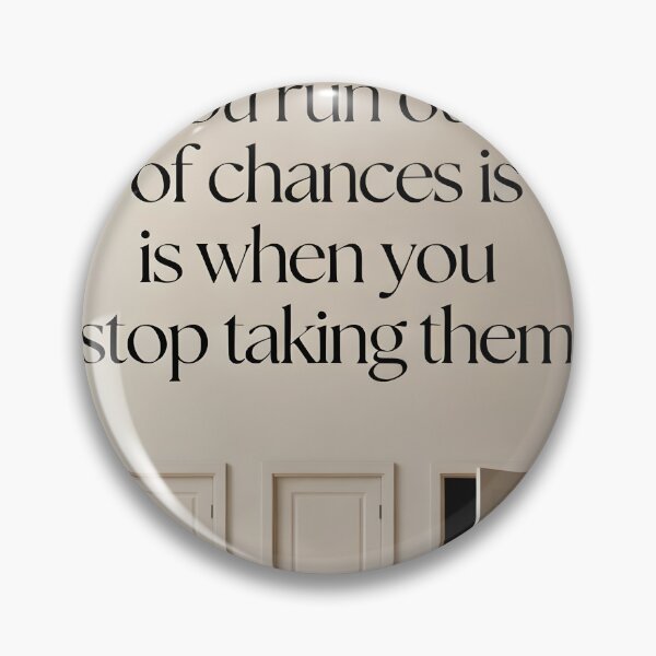 Item preview, Opportunity Quote Poster - Take Your Chance Wall Art designed and sold by Cosmopolis.