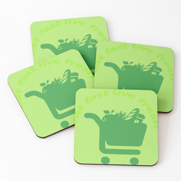Item preview, Eat Fast Live Fresh Food Slogan designed and sold by SIGORDESIGN.