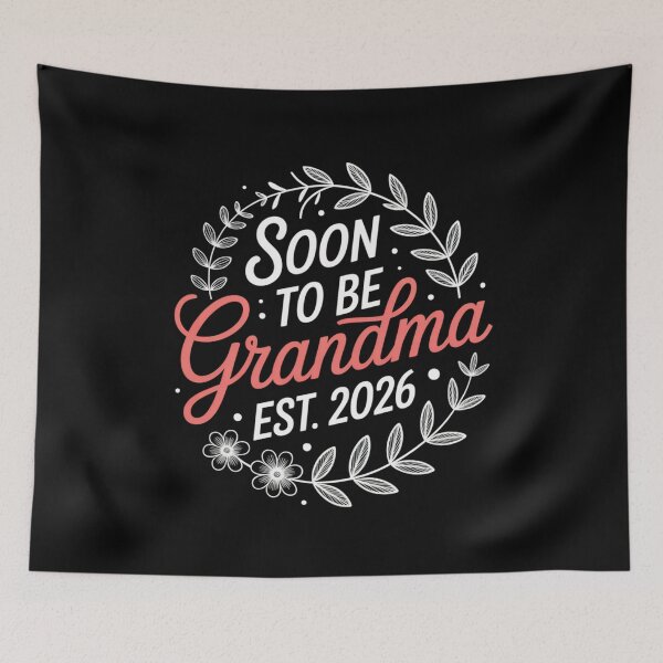 Item preview, Soon To Be Grandma 2026 Floral Pregnancy Announcement designed and sold by Gogetgiggles.