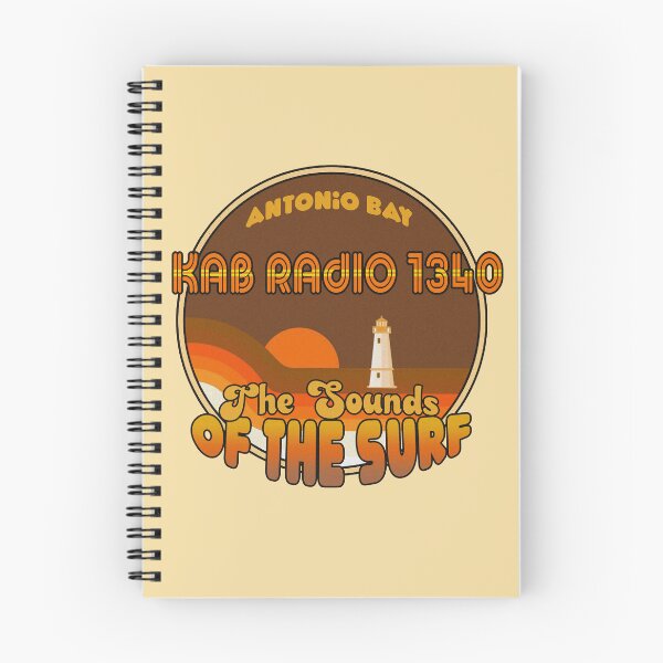 Item preview, KAB Radio 1340 Antonio Bay - Sounds of the Surf - Retro Vintage Theme designed and sold by VanadiumRoad.